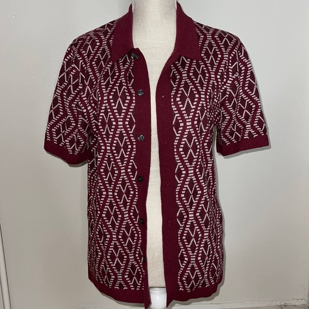 Abercrombie & Fitch Mens Button Down Sweater Top